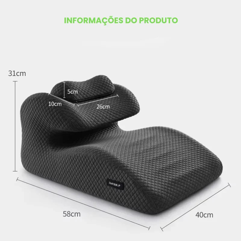 Almofada Ortopédica Anti-Refluxo e Dor nas Costas Luxconfort