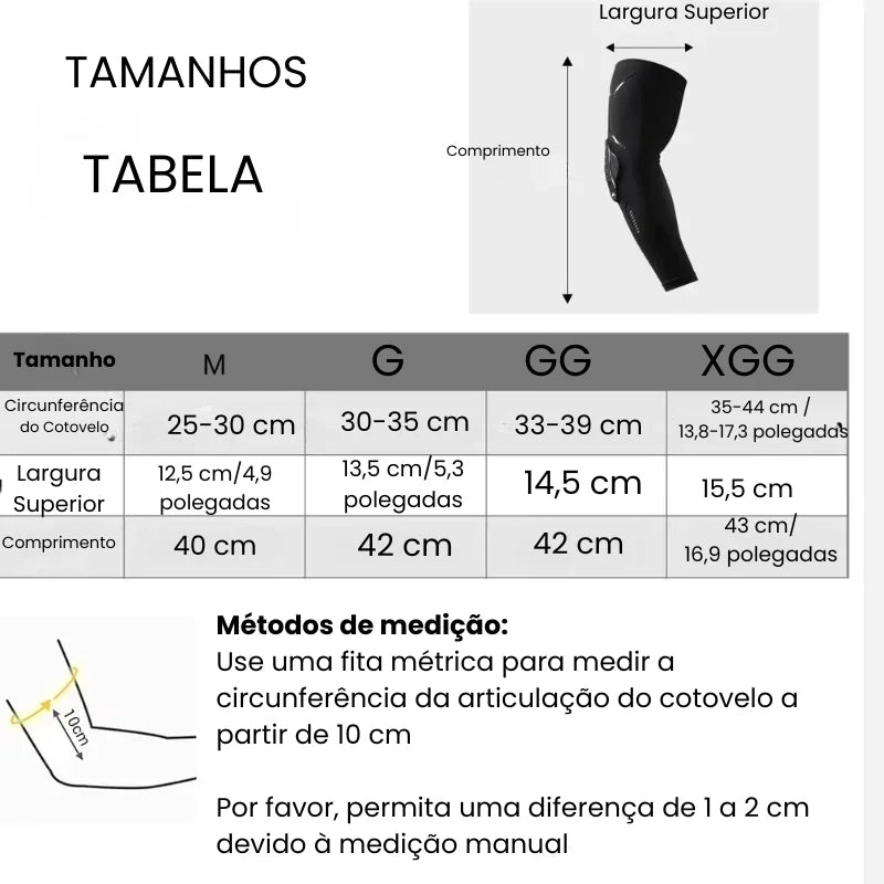 Cotoveleira Ortopédica Para Bursite e Proteção CrashProof