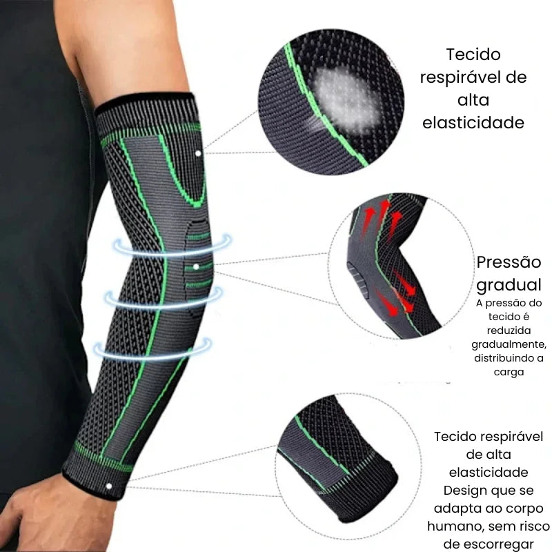 Cotoveleira Ortopédica para Tendinite com Pressão Direcionada PowerGrip