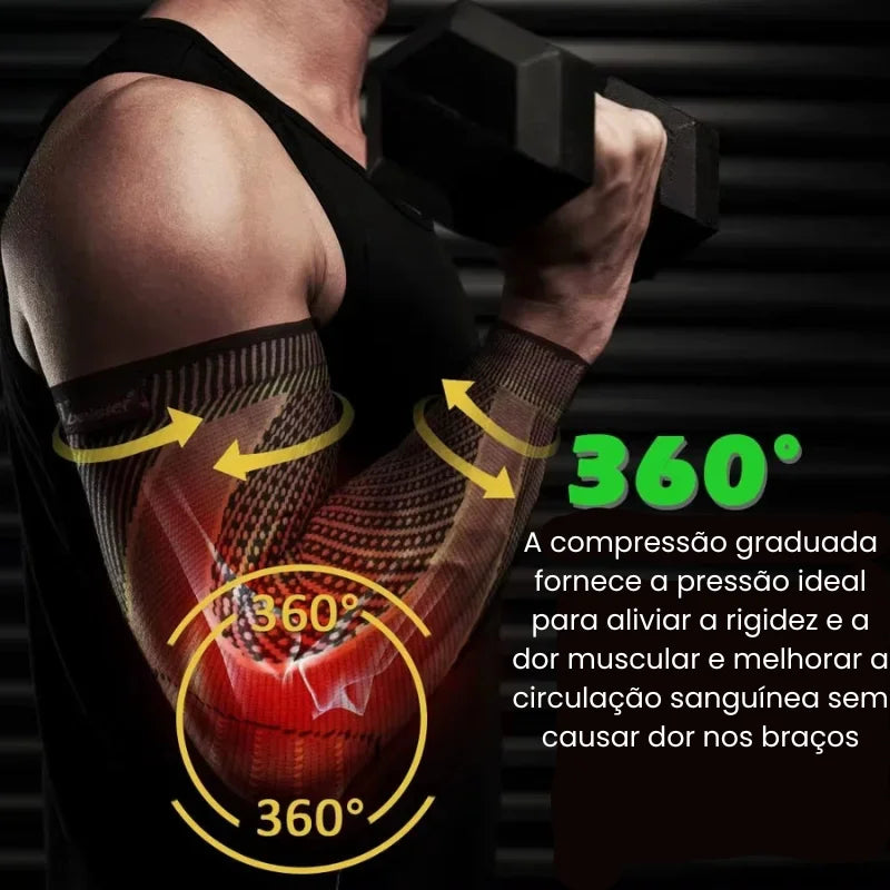 Cotoveleira Ortopédica para Tendinite com Pressão Direcionada PowerGrip