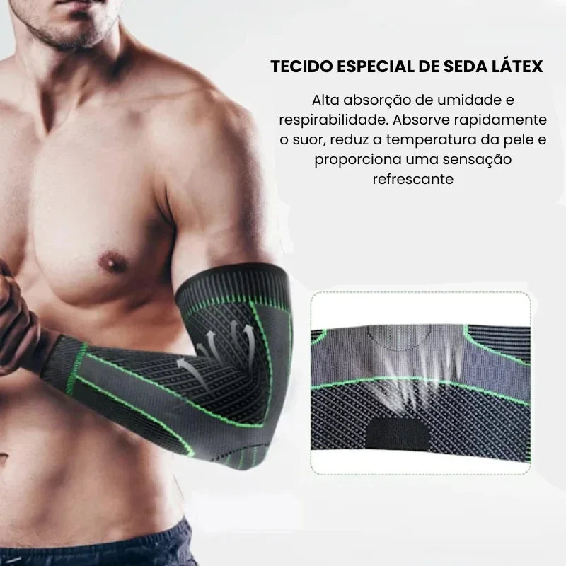 Cotoveleira Ortopédica para Tendinite com Pressão Direcionada PowerGrip