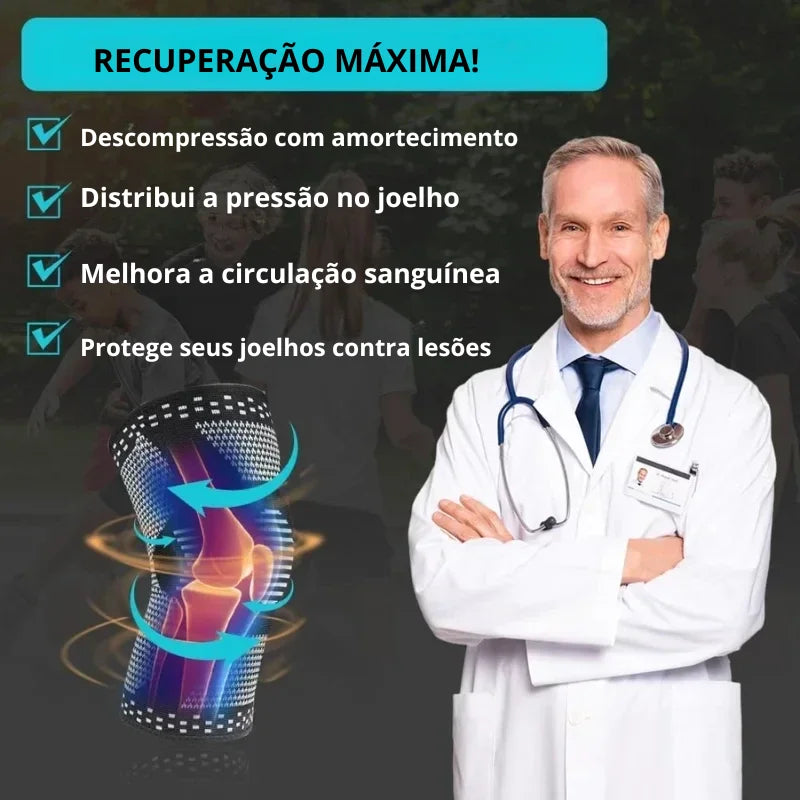 Joelheira Ortopédica Alivio imediato para Dor no Joelho Aurrako
