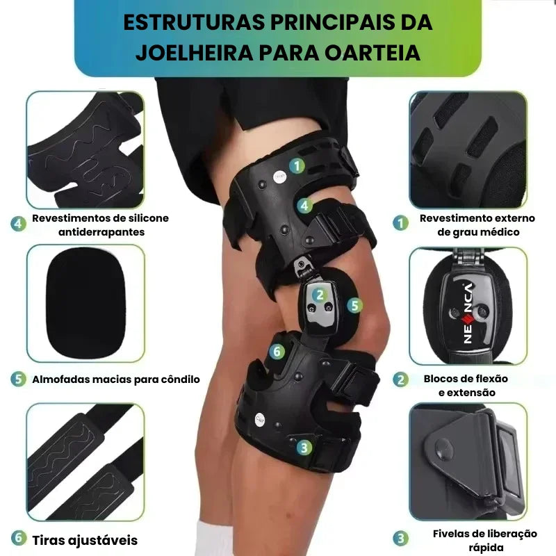 Joelheira Ortopédica para Osteoartite e Lesões Avançadas Relief