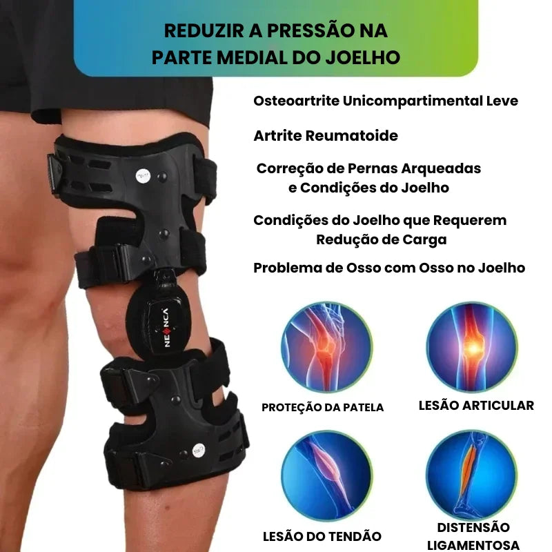 Joelheira Ortopédica para Osteoartite e Lesões Avançadas Relief