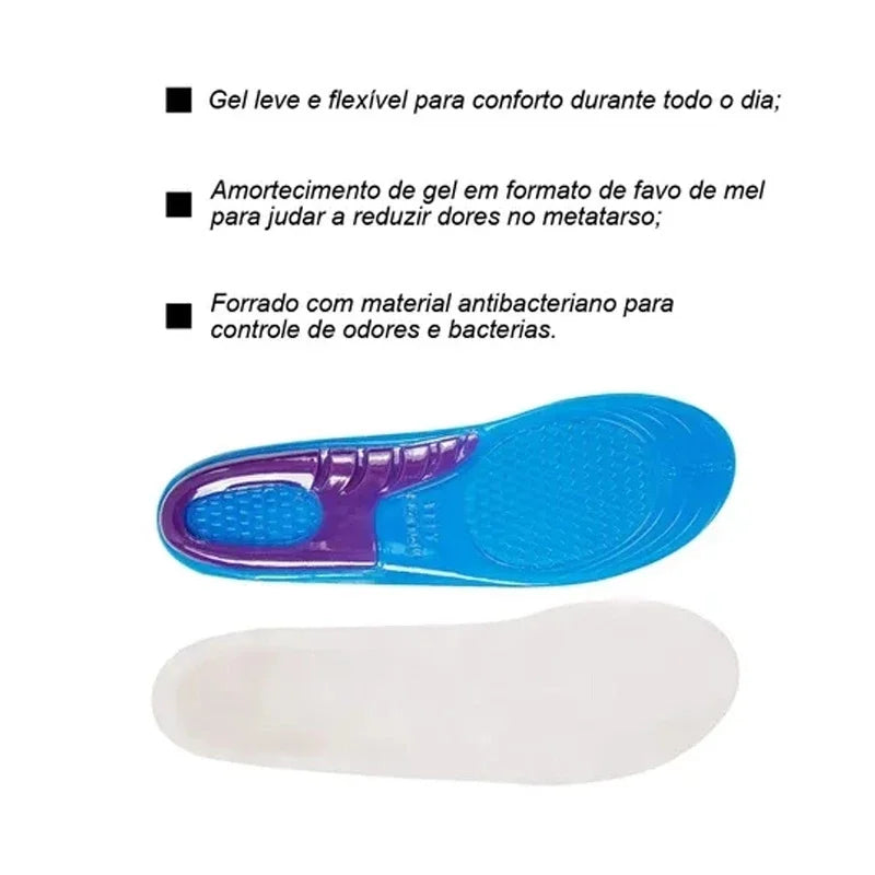 Palmilha Ortopédica para joanetes e Calcanhar ShockGuard