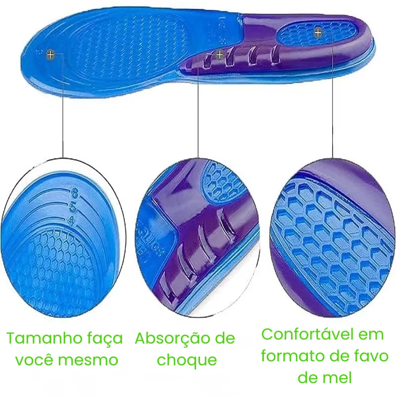 Palmilha Ortopédica para joanetes e Calcanhar ShockGuard