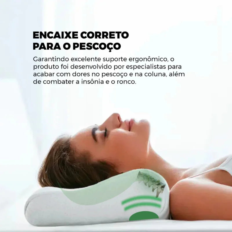 Travesseiro Ortopédico para Alívio Cervical OrthoSono
