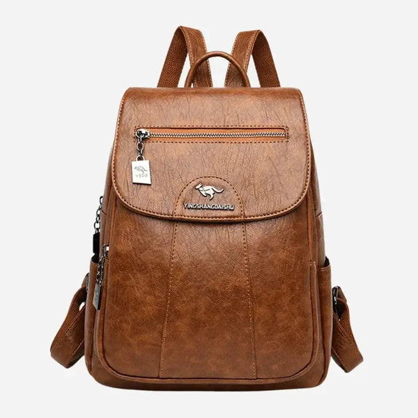 Mochila de Couro Feminina Collete
