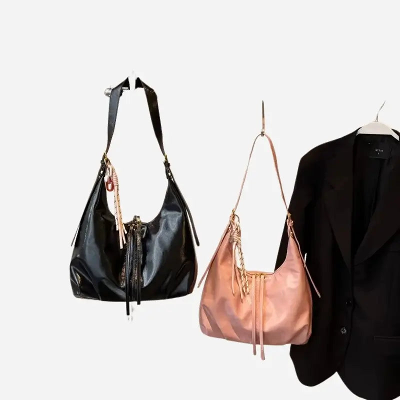 Bolsa-Feminina-Media-Hobo-Helena-Rosa-Preta-duo-bolsa-hobo-pequena-bolsa-hobo-preta-bolsa-hobo-couro