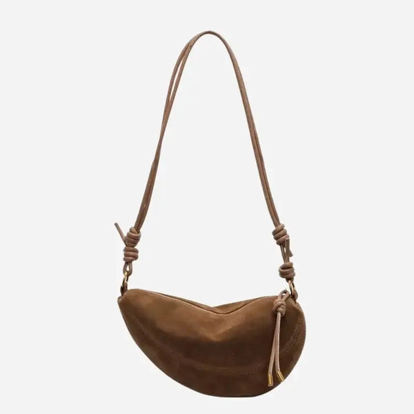 Bolsa-Feminina-Trasnsversal-Hobo-Aurora-Marrom-Clássico-com-Alça-Ajustável-bolsa-hobo-pequena-bolsa-hobo-de-couro