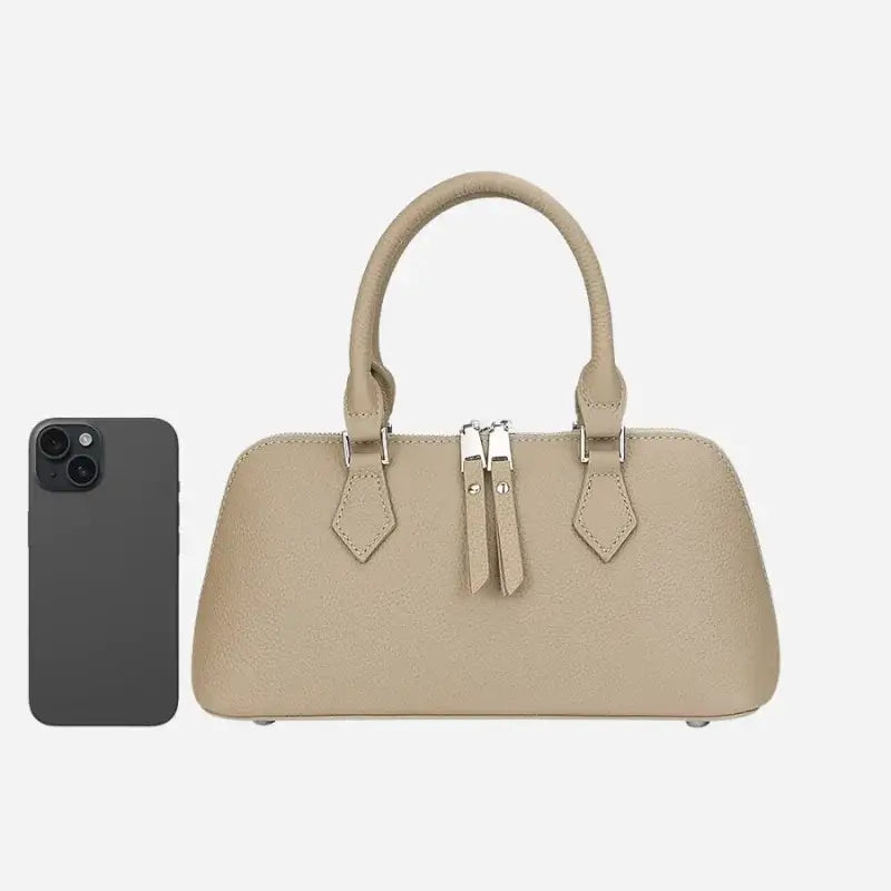 Bolsa-Feminina-de-Couro-Evelyn-Cinza-Frente-bolsa-feminina-bolsa-transvesal-promoção-bolsa-de-couro-feminina
