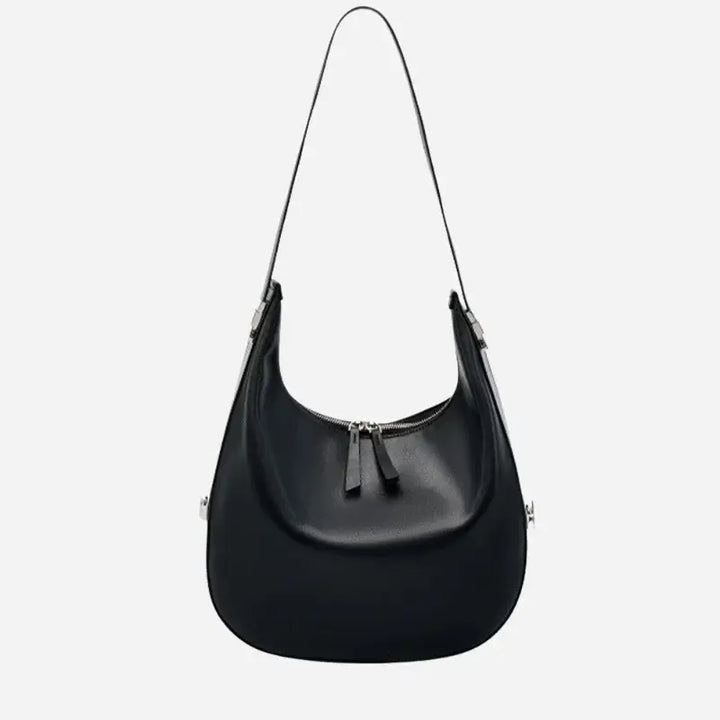Bolsa-Feminina-de-Couro-Hobo-Denise-Preto-Frente-Completo-bolsa-hobo-pequena-bolsa-hobo-preta-bolsa-hobo-couro-bolsa-hobo-grande-bolsa-hobo-schutz