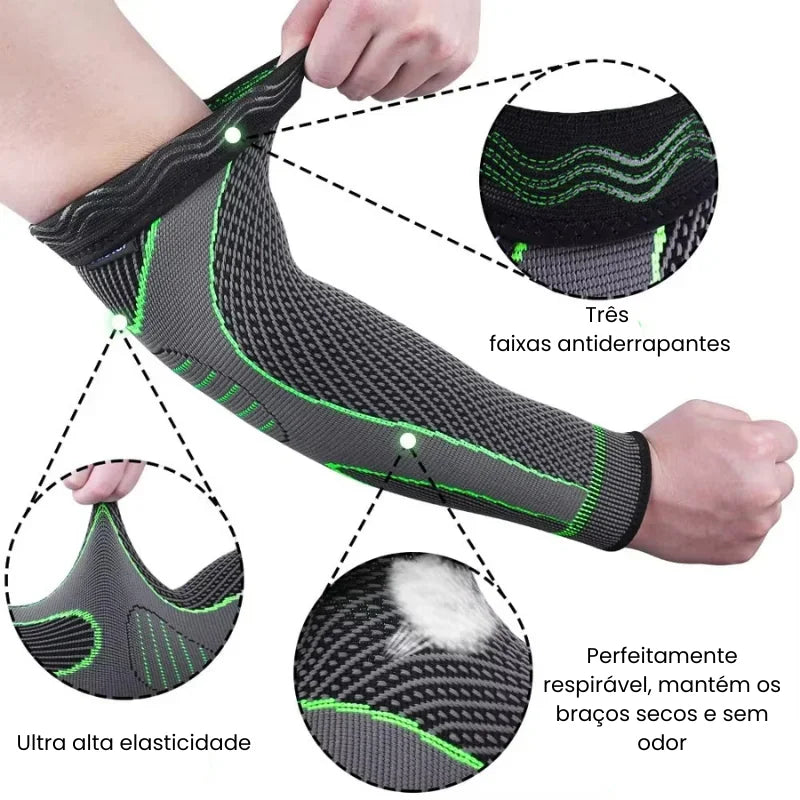 Cotoveleira Ortopédica para Tendinite com Pressão Direcionada PowerGrip