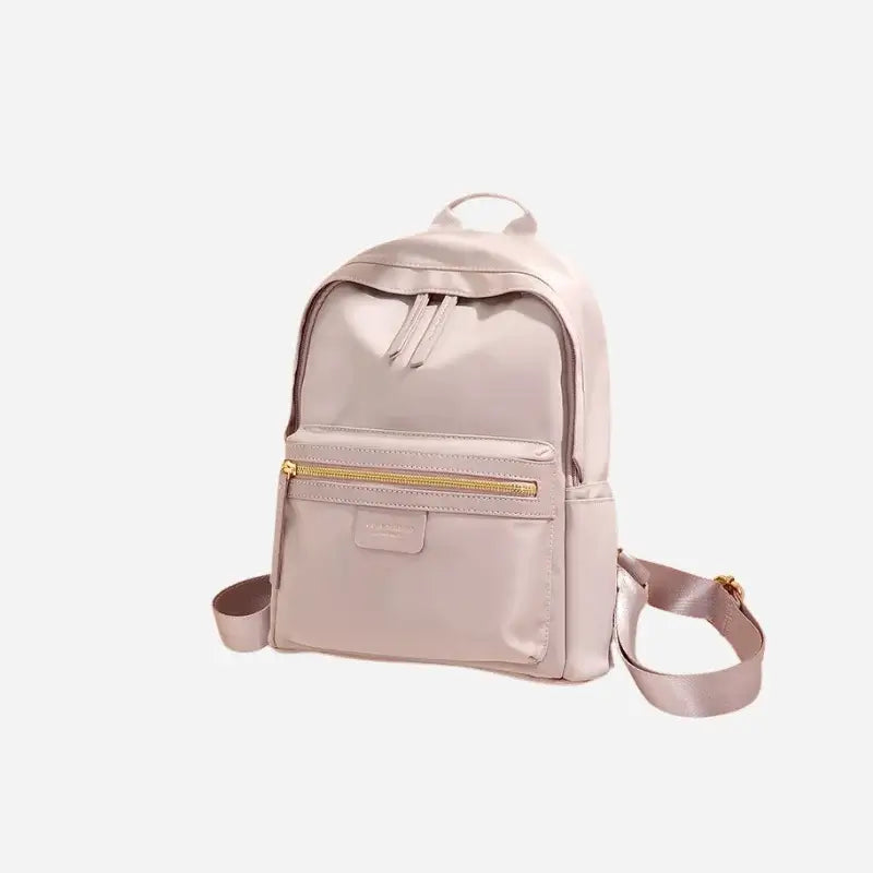 Mochila-Feminina-de-Couro-Elisa-Rosa-Alca-Mochila-Pequena-Alca-Arqueada-Elisa-Rosa--Modelo-Suave-com-Tonalidade-Feminina-e-Design-Compacto