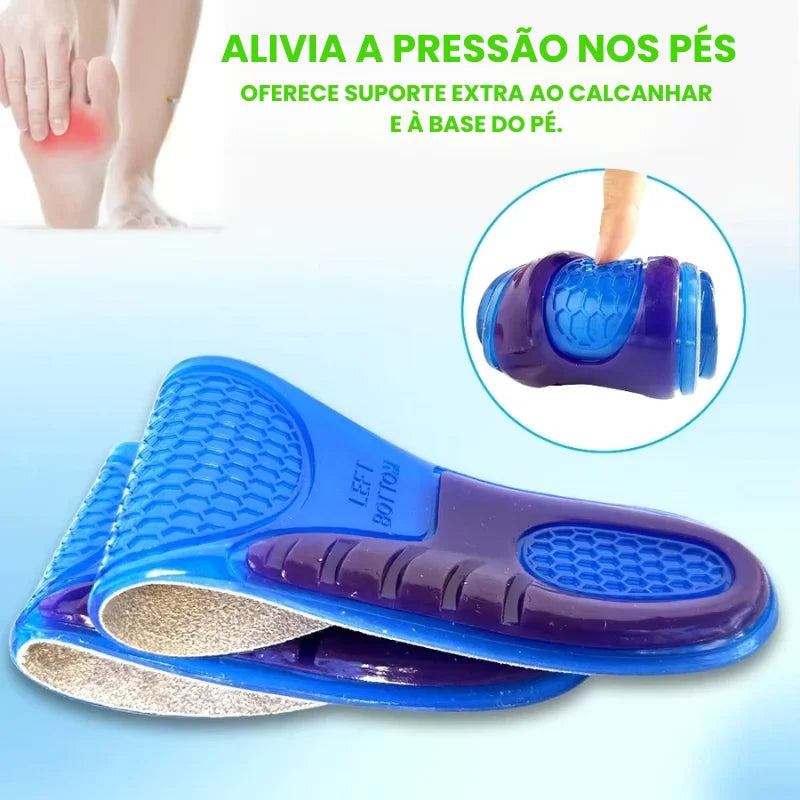 Palmilha Ortopédica para joanetes e Calcanhar ShockGuard