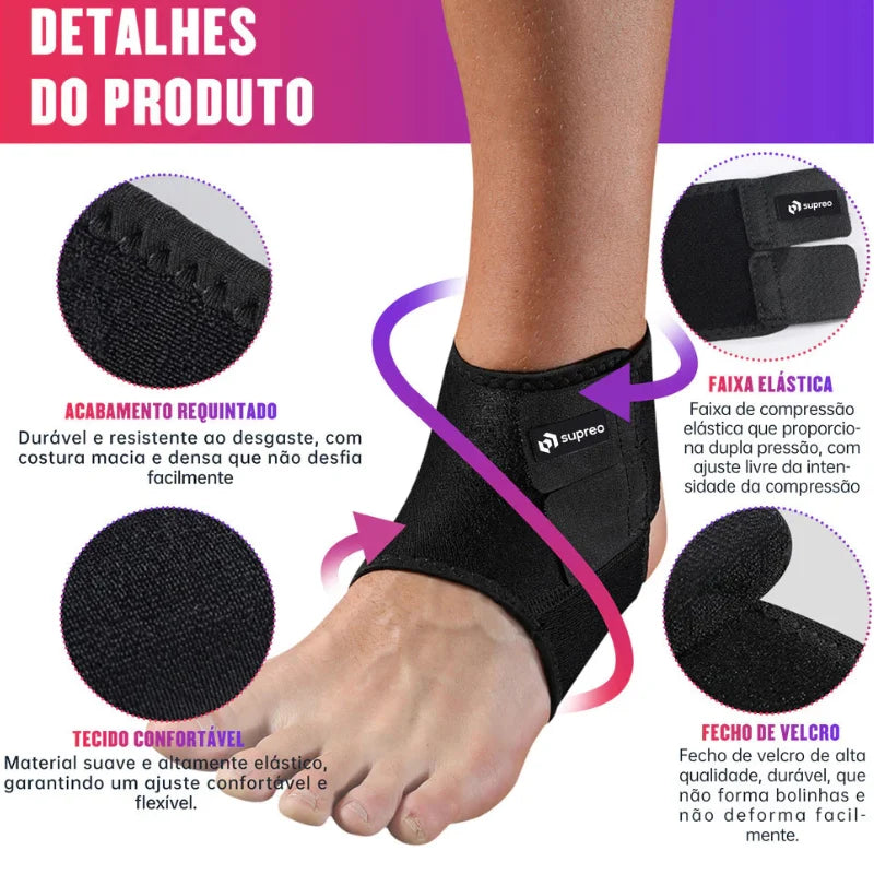 Tornozeleira Ortopédica Contra Entorse e Tendinite ProtectFlex