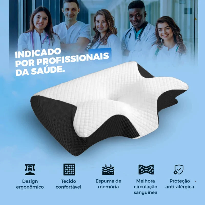 Travesseiro Ortopédico Alivio Cervical e Pescoço  NuvemRelax