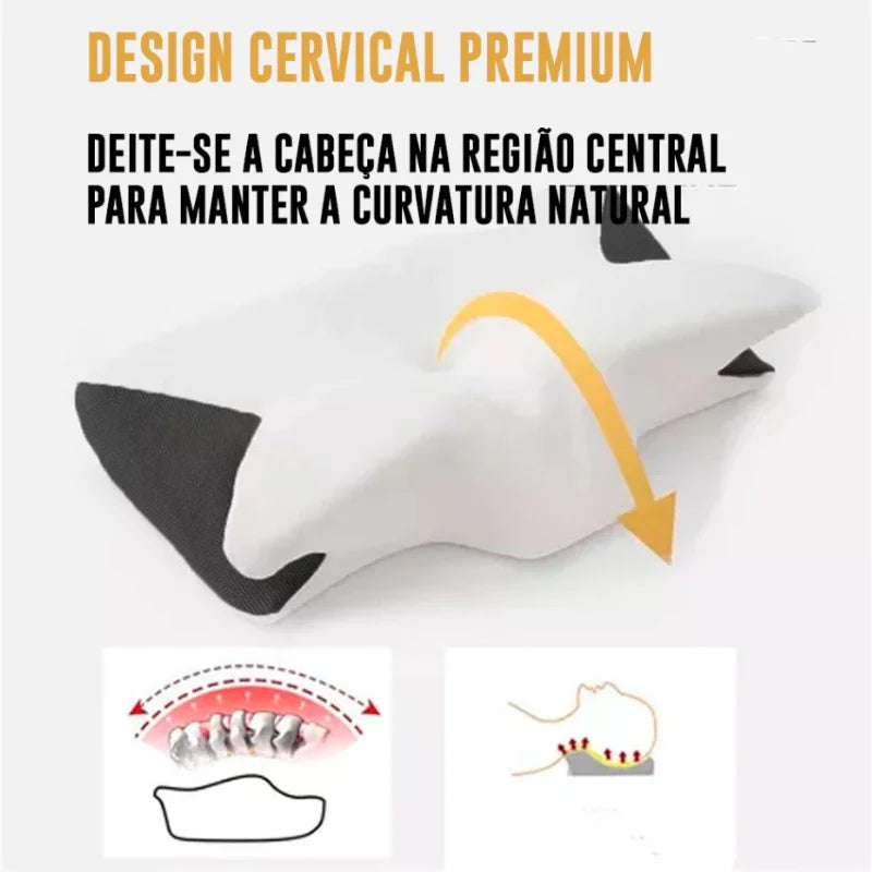 Travesseiro Ortopédico Alivio Cervical e Pescoço  NuvemRelax