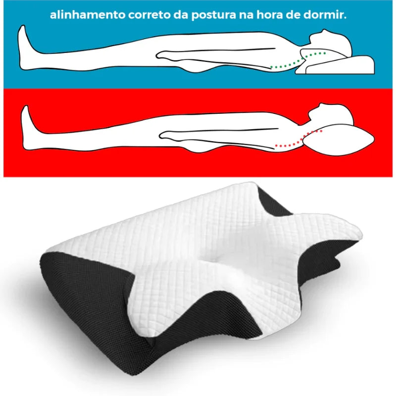 Travesseiro Ortopédico Alivio Cervical e Pescoço  NuvemRelax